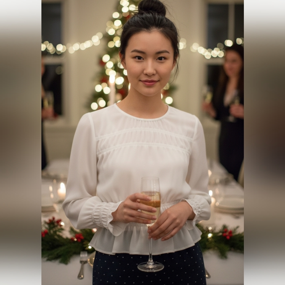 Club Monaco Semi Sheer Blouse - Picture 11 of 11